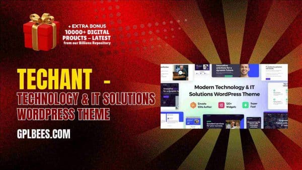 Techant  - Technology &Amp; It Solutions Wordpress Theme At Best Price - Gpl Bees