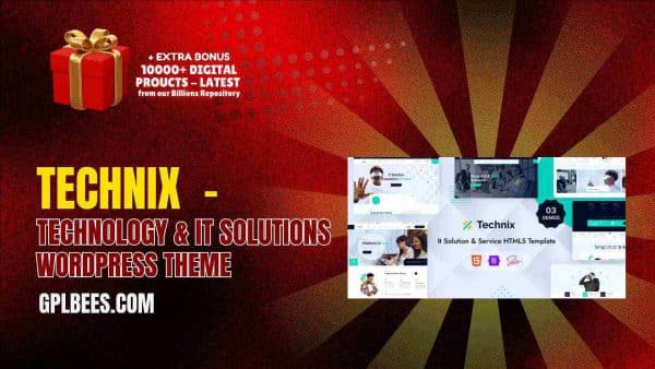 Technix  - Technology &Amp; It Solutions Wordpress Theme At Best Price - Gpl Bees