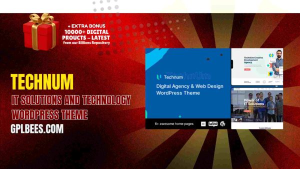 Technum | It Solutions And Technology Wordpress Theme At Best Price - Gpl Bees