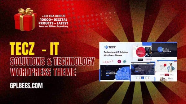 Tecz  - It Solutions &Amp; Technology Wordpress Theme At Best Price - Gpl Bees