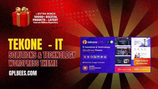 Tekone  - It Solutions &Amp; Technology Wordpress Theme At Best Price - Gpl Bees