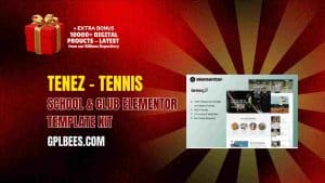 Tenez – Tennis School & Club Elementor Template Kit - Buy GPL 200 at Best Price