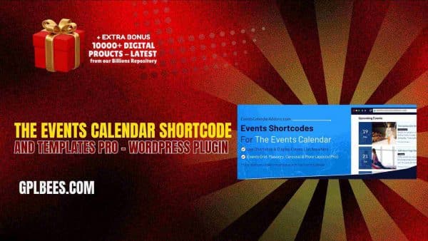 The Events Calendar Shortcode And Templates Pro – Wordpress Plugin - Gpl Bees The Events Calendar Shortcode And Templates Pro – Wordpress Plugin At Best Price - Gpl Bees