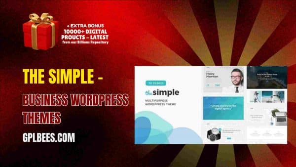 The Simple – Business Wordpress Themes At Best Price - Gpl Bees