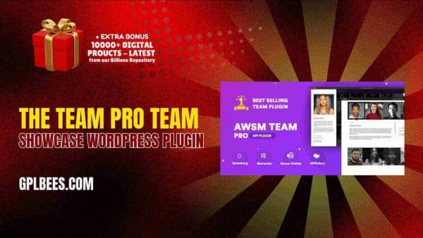The Team Pro Team Showcase Wordpress Plugin At Best Price - Gpl Bees