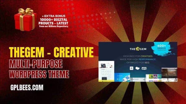 Thegem - Creative Multi-Purpose Wordpress Theme At Best Price - Gpl Bees