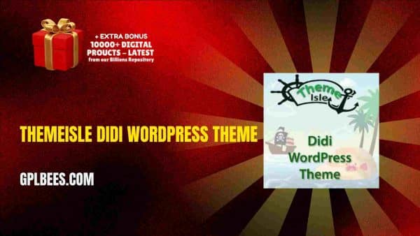 Themeisle Didi Wordpress Theme At Best Price - Gpl Bees