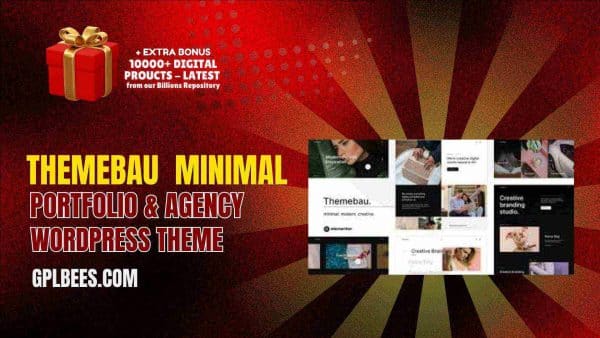 Themebau  – Minimal Portfolio &Amp; Agency Wordpress Theme At Best Price - Gpl Bees