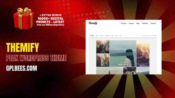 Themify Peak Wordpress Theme At Best Price - Gpl Bees