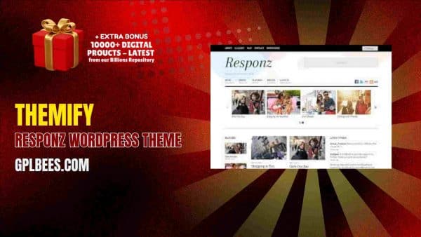 Themify Responz Wordpress Theme At Best Price - Gpl Bees