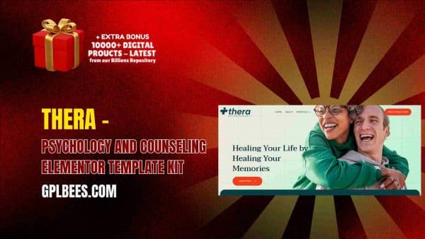 Thera – Psychology And Counseling Elementor Template Kit At Best Price - Gpl Bees
