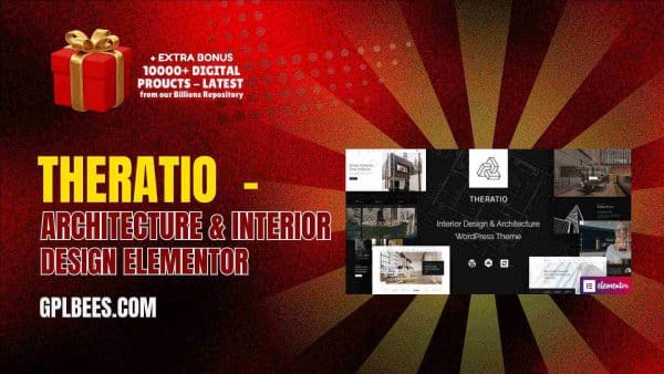 Theratio  - Architecture &Amp; Interior Design Elementor At Best Price - Gpl Bees