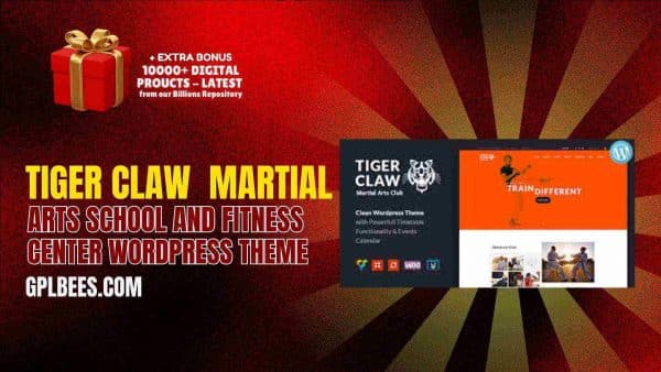 Tiger Claw | Martial Arts School And Fitness Center Wordpress Theme At Best Price - Gpl Bees