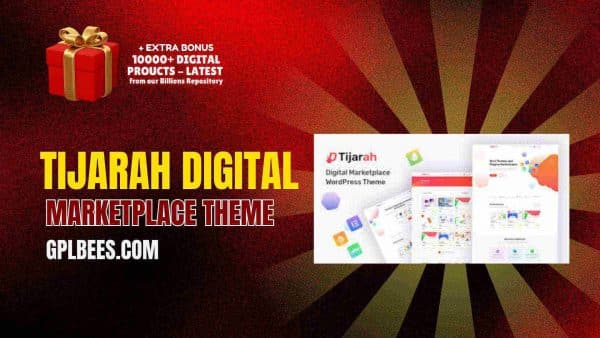 Tijarah Digital Marketplace Theme At Best Price - Gpl Bees