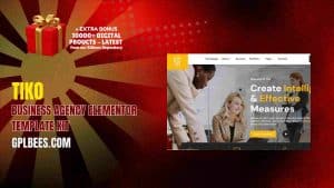 Tiko – Business Agency Elementor Template Kit - Buy GPL 203 at Best Price