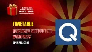 Timetable Responsive Schedule For WordPress