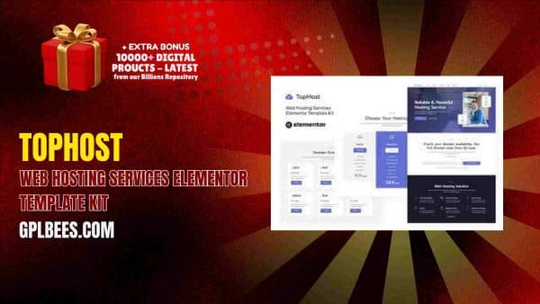 Tophost – Web Hosting Services Elementor Template Kit At Best Price - Gpl Bees
