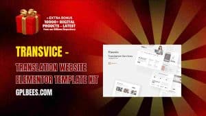 Transvice – Translation Website Elementor Template Kit - Buy GPL 204 at Best Price