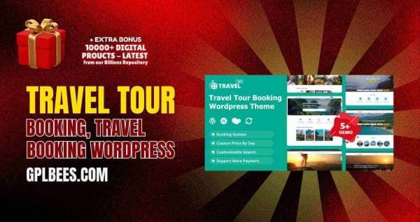 Travel Tour – Tour Booking, Travel Booking Wordpress At Best Price - Gpl Bees