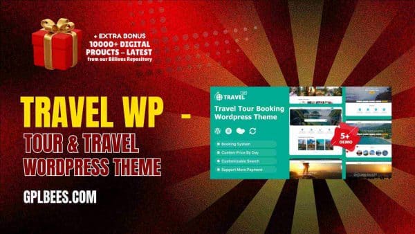 Travel Wp  - Tour &Amp; Travel Wordpress Theme At Best Price - Gpl Bees