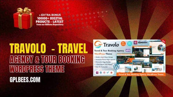 Travolo  - Travel Agency &Amp; Tour Booking Wordpress Theme At Best Price - Gpl Bees