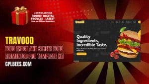 Travood – Food Truck and Street Food Elementor Pro Template Kit - Buy GPL 207 at Best Price