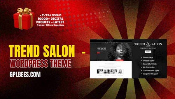 Trend Salon  - Wordpress Theme At Best Price - Gpl Bees
