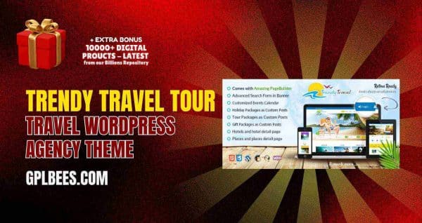 Trendy Travel – Tour Travel Wordpress Agency Theme At Best Price - Gpl Bees