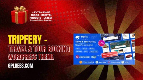 Tripfery - Travel &Amp; Tour Booking Wordpress Theme At Best Price - Gpl Bees