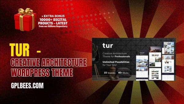 Tur  - Creative Architecture Wordpress Theme At Best Price - Gpl Bees