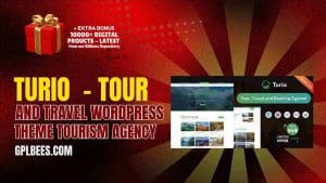 Turio  - Tour and Travel WordPress Theme Tourism Agency - Buy GPL 94 at Best Price