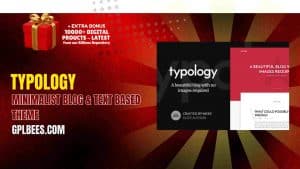 Typology Minimalist Blog & Text Based Theme - Buy GPL 94 at Best Price
