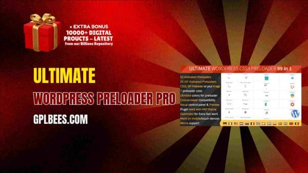 Ultimate Wordpress Preloader Pro At Best Price - Gpl Bees