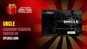 Uncle – Barbershop Elementor Template Kit - Buy GPL 208 at Best Price