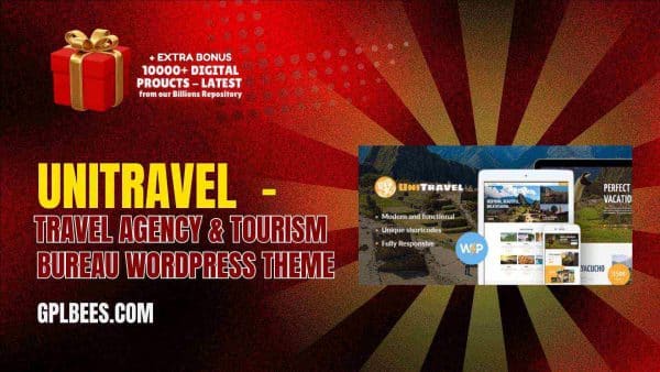 Unitravel  - Travel Agency &Amp; Tourism Bureau Wordpress Theme At Best Price - Gpl Bees