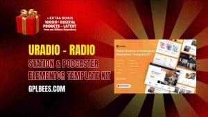 Uradio – Radio Station & Podcaster Elementor Template Kit - Buy GPL 209 at Best Price