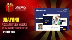 Urayana – University and College Elementor Template Kit - Buy GPL 209 at Best Price