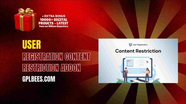 User Registration Content Restriction Addon At Best Price - Gpl Bees