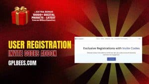 User Registration Invite Codes Addon - Buy GPL User Registration Plugins at Best Price