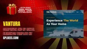 Vantura – Campervan and RV Rental Elementor Template Kit - Buy GPL 211 at Best Price