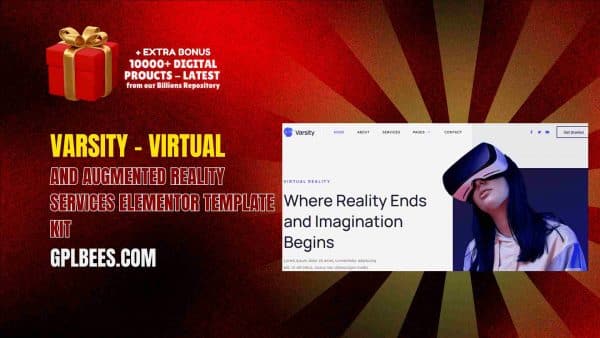Varsity – Virtual And Augmented Reality Services Elementor Template Kit At Best Price - Gpl Bees