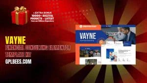 Vayne – Financial Consulting Elementor Template Kit - Buy GPL 211 at Best Price