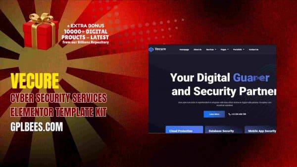 Vecure – Cyber Security Services Elementor Template Kit At Best Price - Gpl Bees