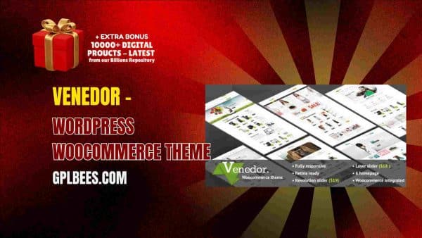 Venedor – Wordpress Woocommerce Theme At Best Price - Gpl Bees