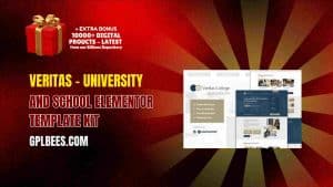 Veritas – University and School Elementor Template Kit - Buy GPL 214 at Best Price