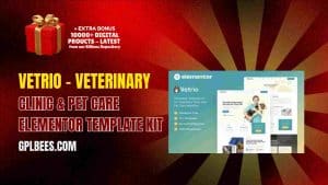 Vetrio – Veterinary Clinic & Pet Care Elementor Template Kit - Buy GPL 214 at Best Price