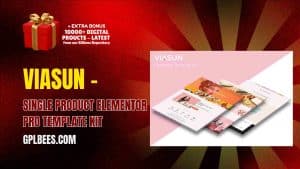 Viasun – Single Product Elementor Pro Template Kit - Buy GPL 214 at Best Price