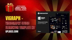 Vigraph – Videography Studio Elementor Template Kit - Buy GPL 214 at Best Price