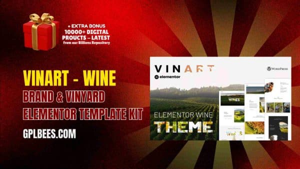 Vinart – Wine Brand &Amp; Vinyard Elementor Template Kit At Best Price - Gpl Bees