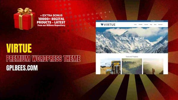 Virtue Premium Wordpress Theme At Best Price - Gpl Bees
